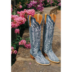 Denim Darlin Dan post boots western boho